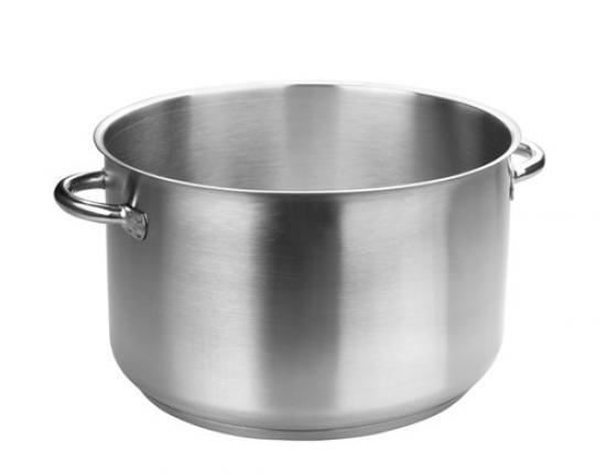 Marmite basse - rondeau induction en inox 18/10 - ø 24 cm eco chef ...