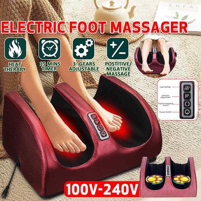 110 240 V Elektrikli Isıtma Ayak Vücut Masajı Gevşeme Yoğurma Silindiri Vibratör Makinesi Refleksoloji Buzağı Bacak Ağrı kesici Relax