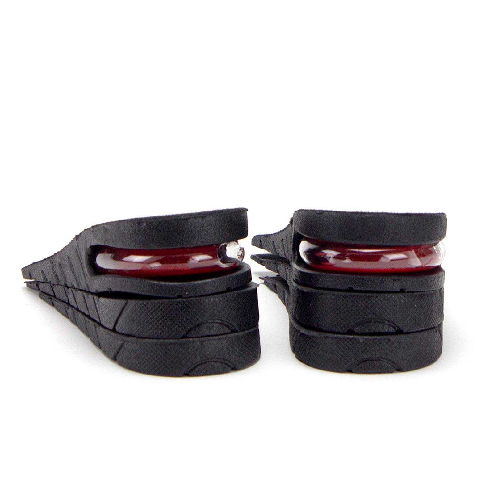 

Мужские и женские повышенные стельки, 3-слойные повышенные резиновые туфли для подъема стельки от боли, 2,25 дюйма One Size чёрный