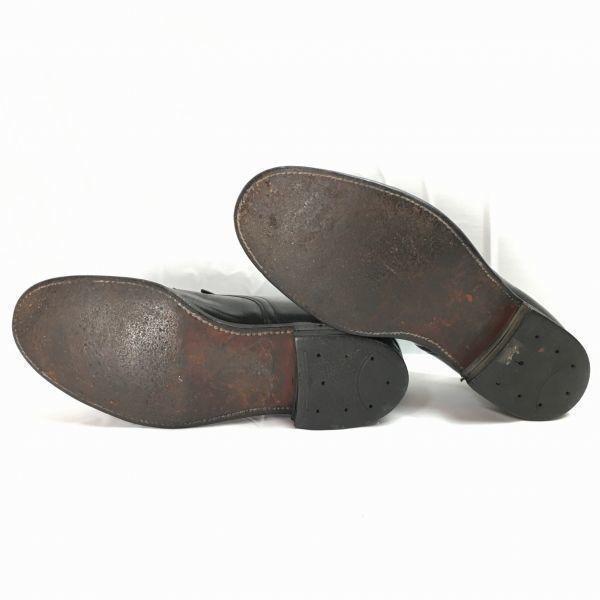 1961 SPORTWELT SHOE CO. U.S. NAVY Service Shoes Size 7R (25.0cm) Black 6-Eyelet Vintage 60s(USED)