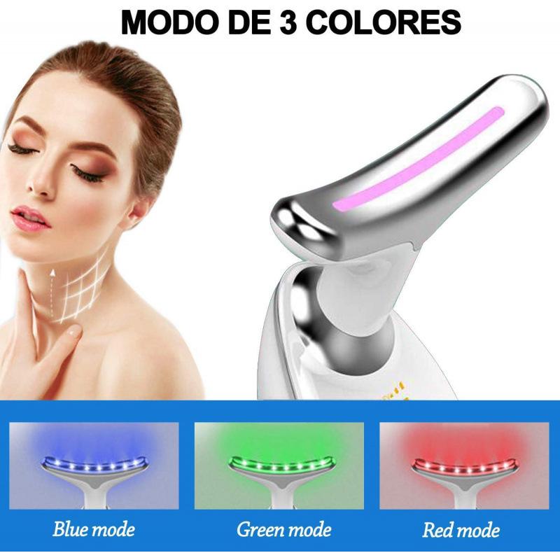 Neck and Face Vibrating Light Therapy Beauty Massager