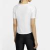 Nike T Shirts Women's White Crew Neck Moderate Straight Fit CU3059-100
