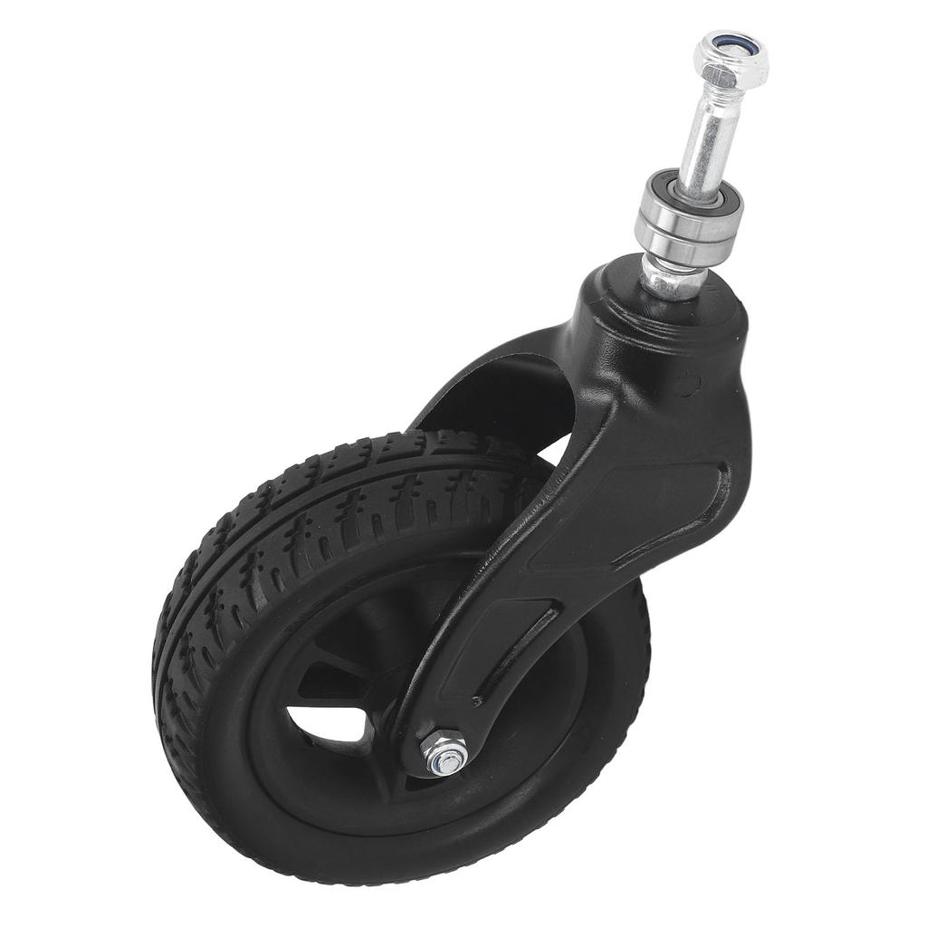 6in Wheelchair Tire Universal PU Hub PVC Tire Steel Strong Bearing Wheelchair Front Castor Wheel