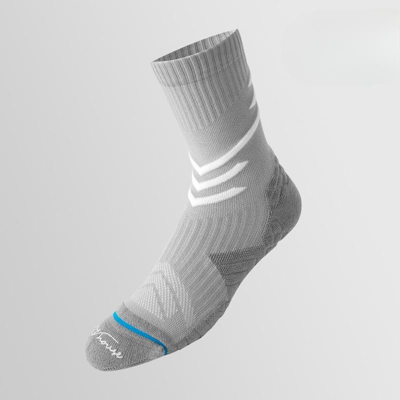 Men's Autumn and Winter New Professional Towel Bottom Sports Running Tube Socks