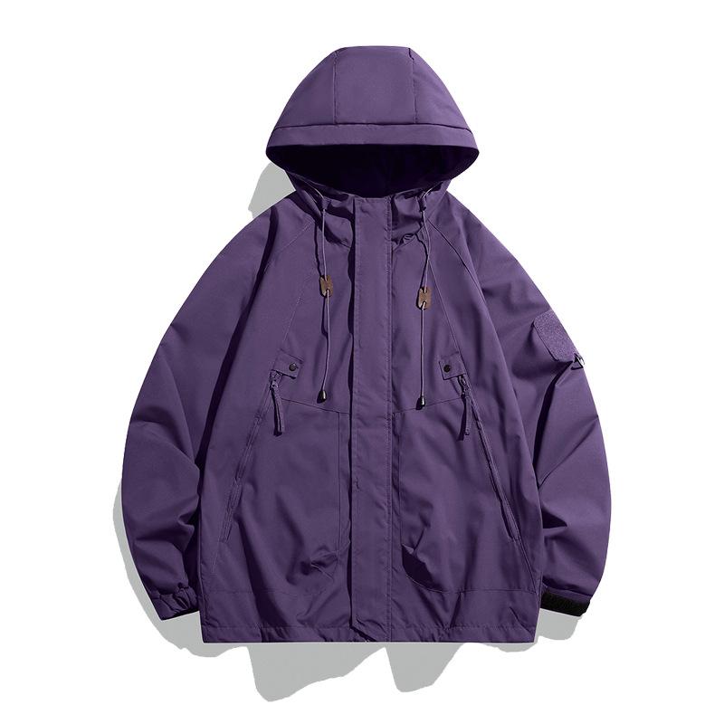 Spring and Autumn New Couples Functional Wind Windproof Rainproof Jacket American Tooling Men's Jacket Can Be Customized