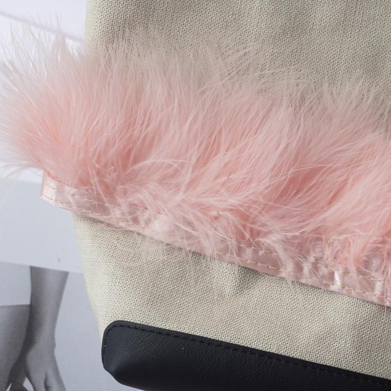 Colorful Vascular Velvet Feather Cloth Edge Cloth Strips Velvet Cloth Belt Clothing Accessories Diy Car Anti -Slip Mat Decoration Material 