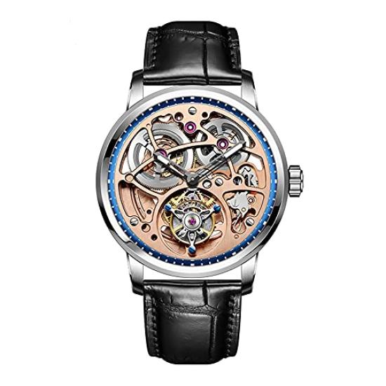

HAOFA Watch Tourbillon Automatic Mechanical Watch Ultra Thin Draft Machine Core Hollow Disc Gift Men s Men s золотий
