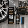 Rust Removal Spray Wheel Remover for Car Rims, 120ml Metal Iron Particle PH Neutral Cleaner with Color Reaction,PH Non-Acid, Restores