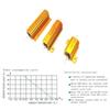 10W 25W 50W 100W Aluminum Power Metal Shell Case Wirewound Resistor 0.1R Ohm-500K Ohm Resistance RX24 Load Resistor