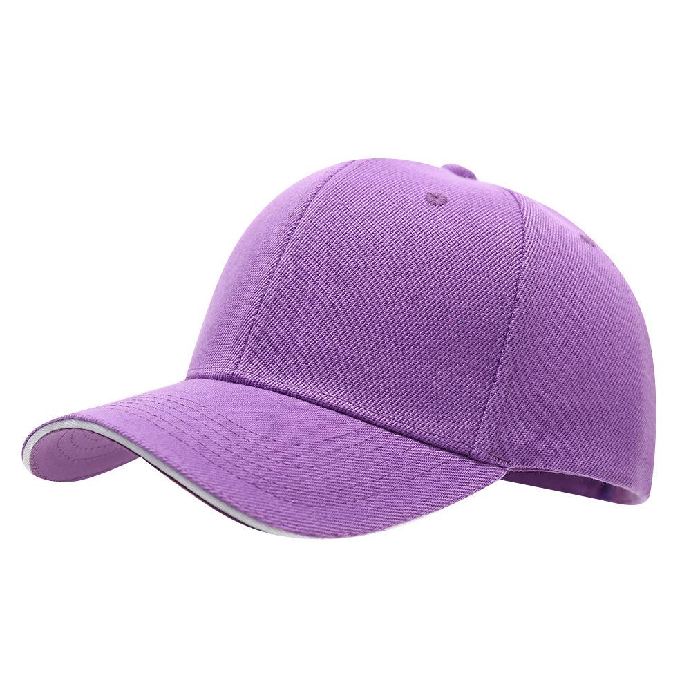 Custom Logo Solid Color Six-Panel Brushed Cotton Baseball Cap