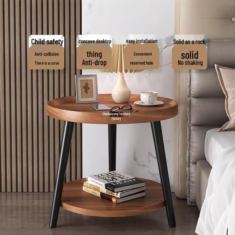Double-Layer Floor Storage Rack: Perfect for Kitchen, Living Room, Bedroom, Coffee Table, or Bedside; Easy Installation