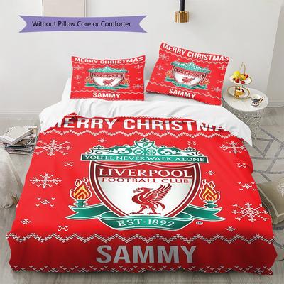 Liverbird Logo  Pattern Bedding Quilt Set Quilt Cover Pillowcase Home Decoration Birthday Gift (1 * Duvet Cover + 2 * Pillowcase, Without Core)