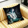 For Creepypasta Killer Jeff Throw Pillow Case 30cm 50cm 45cm DIY Square Pillowcase Square Office Cushion Cover