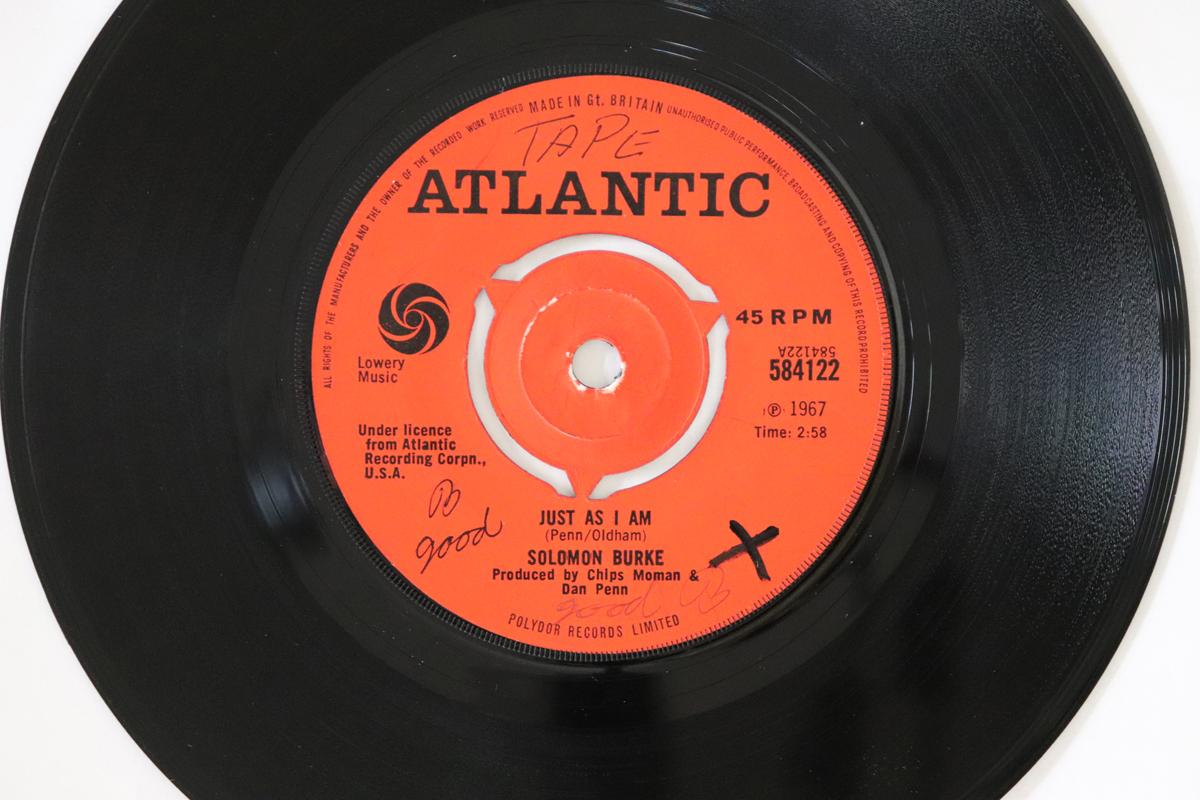 

7inch Record SOLOMON BURKE - Just As I Am 584122 Atlantic 1967 UK Soul/Funk Used