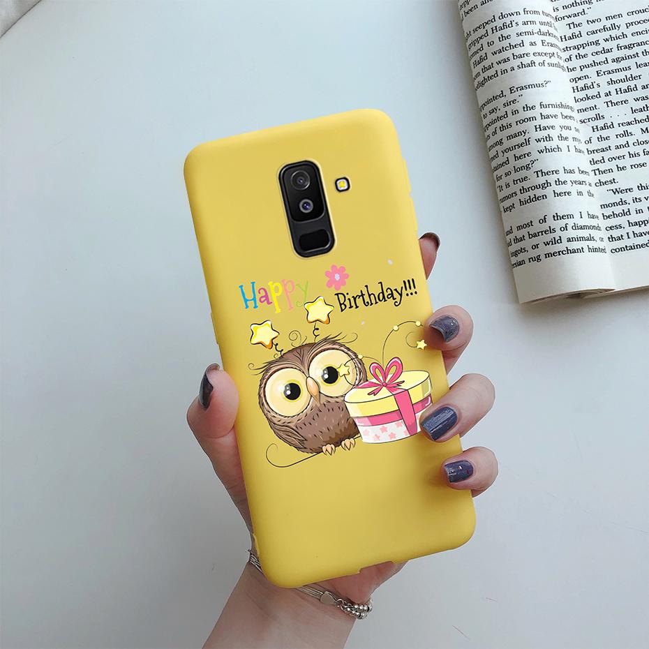 Daisy Flower Phone Case For Samsung Galaxy A6 Plus A6+ 2018 A605F Case Cover Cute Silicone Funda For Samsung A6 2018 A600F Case