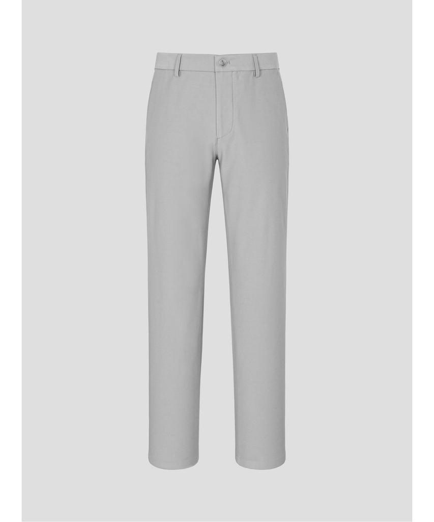 Binpolmen Cotton Blend Stretch Standard Fit Pants Light Gray