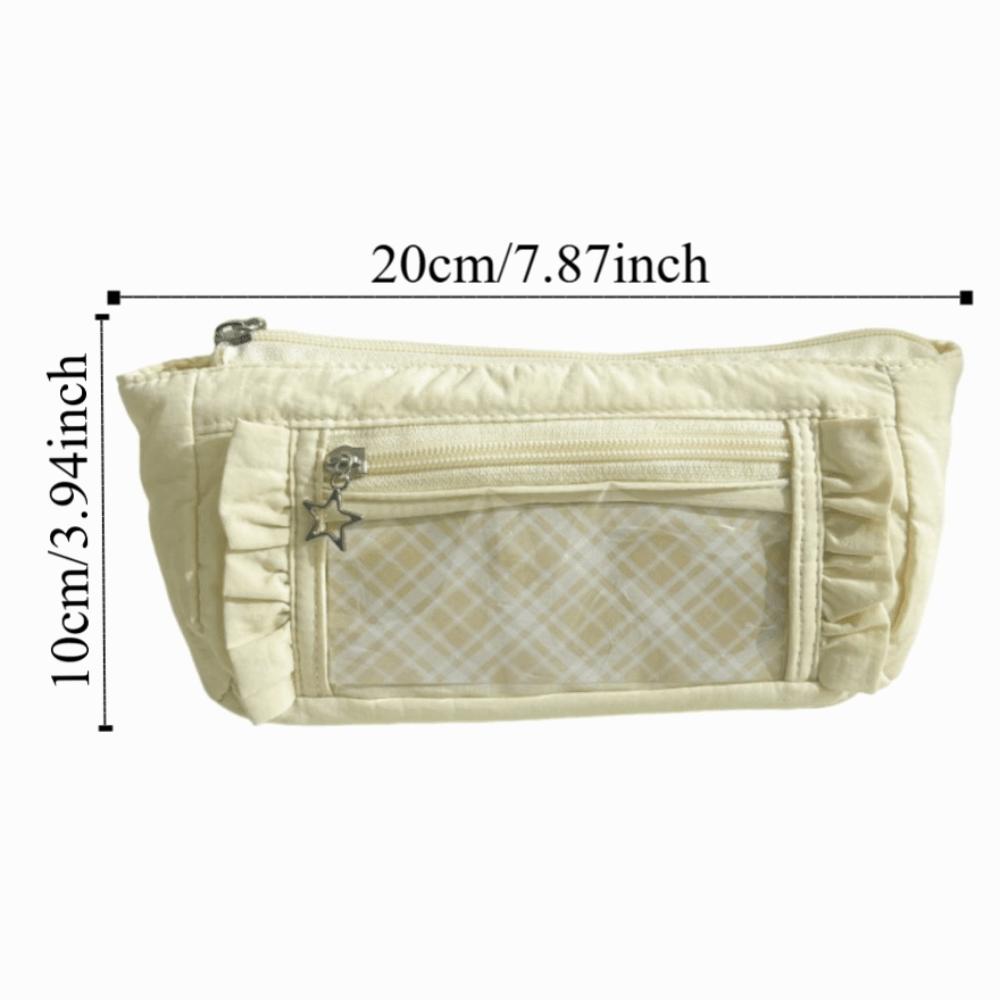 Cute Pencil Case Large Capacity Makeup Bag Trendy Zipper Stationery Pouch  Children