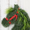 Artificial Horse Head Wreath Wall Hanging Decorative Greenery for Indoor Outdoor Seasonal Home Decor Holiday Festival Display