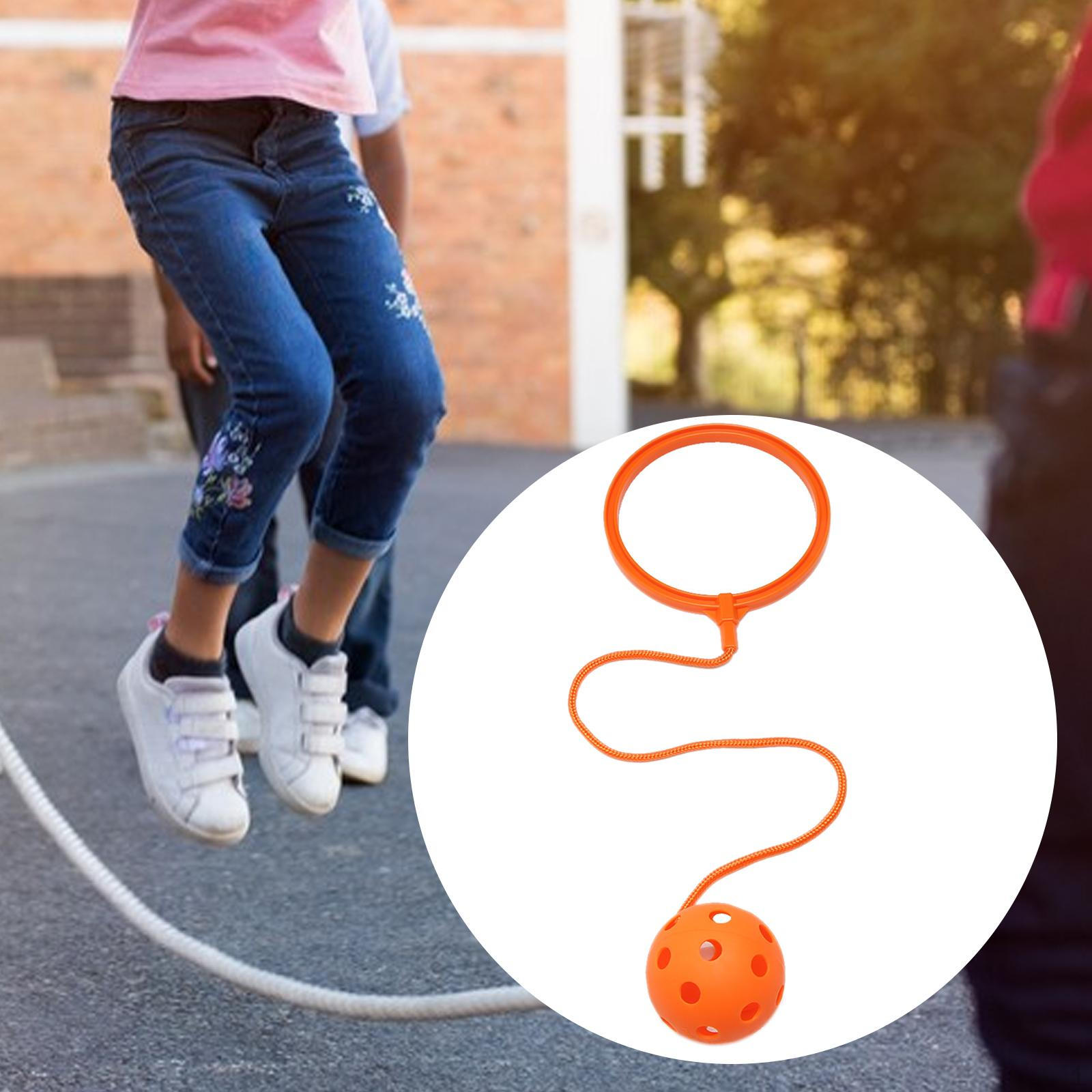 

Прыгалка на лодыжку для детей Веревочная игрушка для прыжков и фитнеса Взрослые Подростки оранжевый