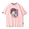 Summer Cartoon Ghost Killing Blade Summer Anime Cotton Cartoon Printing New Unisexs and Womens Casual Round Neck Short Sleeve