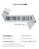 European & American Glitter Princess Birthday Sash for Girls