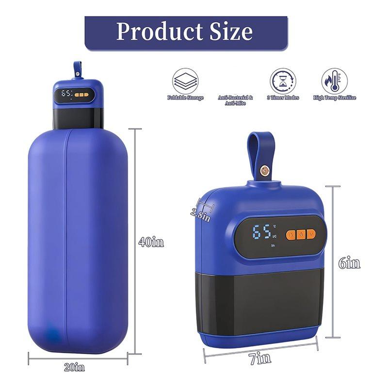 A02V-EU Plug Portable Compact Clothes Dryer, Travel Dryer Silent Quiet Design Efficient Drying System