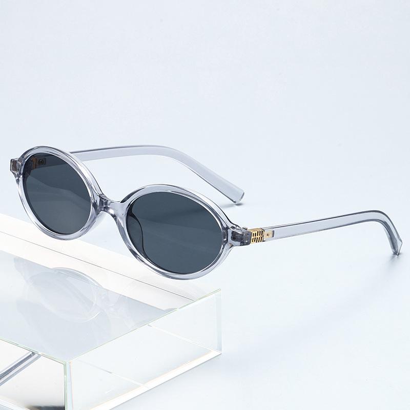 New Sunglasses Retro Versatile Women's High-end Fashion Exquisite Oval Fashion Sunglasses 3089