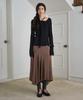 Simeteuligpeosenteu Unbalanced Neckline Knit Top / Black