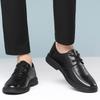 Men's Casual Leather Shoes Summer British Heightening Platform Wear-resistant Business Dress Big Head Leather Shoes