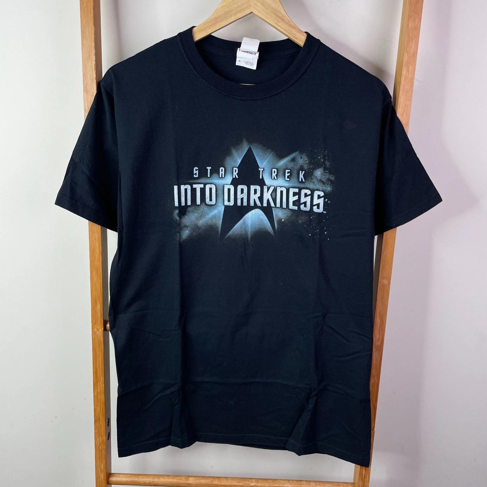 Star Trek Movie Promo Shirt Mens Medium Black Graphic Print 2013 CBS S