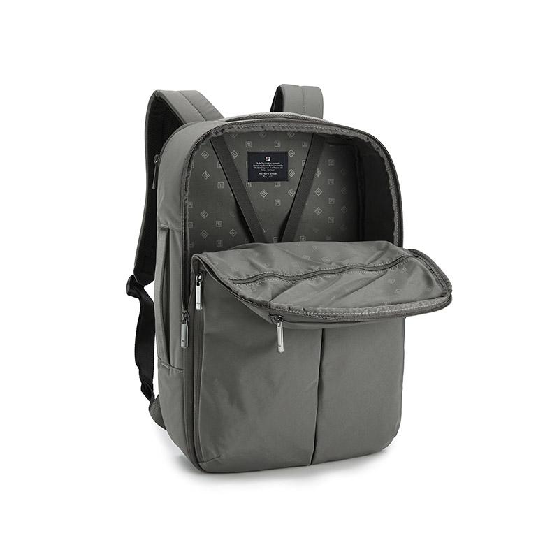 Fila White Fashion Simple Business Commuter Versatile Fabric Backpack Men Backpack Foggy-Gray F13M623107FGY