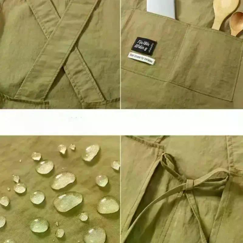 Aventais de Cozinha para Cozinhar Respiráveis Resistentes ao Desgaste Aventais de Cintura Adulto Anti-Incrustantes Macios Roupas de Trabalho para Restaurante Casa
