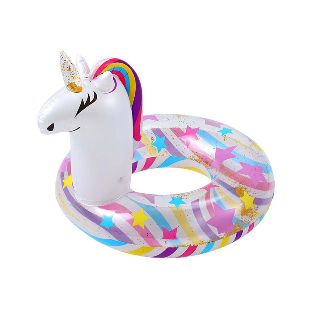 Bow Rabbit Ears Wings Mermaid Unicorn Design Thickened Swimming Ring Kid For