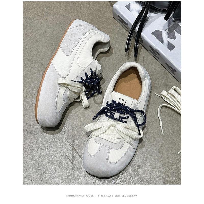 Big Head Ugly Cute Agan Shoes Women Leather Shallow Mouth De Training Shoes Lightweight Breathable Sports Casual Shoes