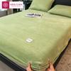 Lenzuolo con angoli in flanella calda con fascia elastica per letto singolo/matrimoniale Coprimaterasso aderente super morbido e caldo Coprimaterasso delicato sulla pelle