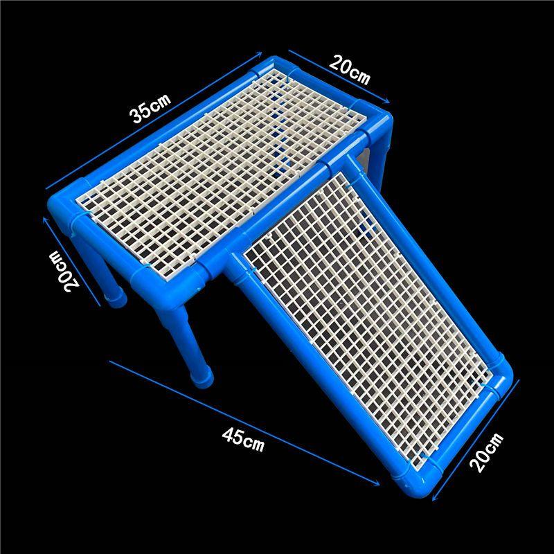 Turtle Drying Platform Floating Island Fish Tank Grid Sucker Hanging DIY Brazilian Turtle Grass Tortoise Climbing Hanger Climbing Platform