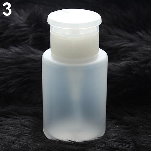 Vogue 150ML Nail Art Remover UV GEL Polish Cleaner Pompă Dispenser Polish Sticla goală