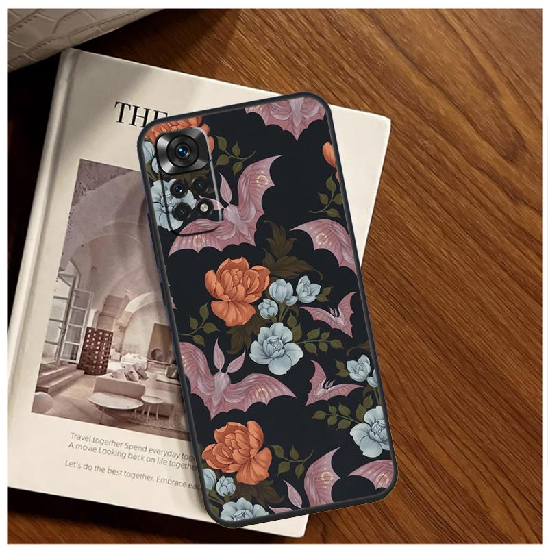 Goth Vampire Bat Gothic Case For Xiaomi Redmi Note 13 Pro 8 9 10 11 12 Pro 12S 11S 10S Redmi 12 10C 12C 13C Coque