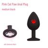 Silicone Cat Paw Anal Plug for Beginners - SM Training Anal Beads for Female Anus Dilation and Masturbation