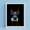 Funny Bathroom Doberman Dog Prints Quirky Dopamine Decoration Wall Art Print Poster Home Toilet Canvas Painting Home Decor