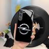 Cool O-Opel Car Phone Case For Samsung Galaxy S25 S24 S23 S22 S20 S21 Note20 Ultra Plus Fe Colored Silver Cover mab056