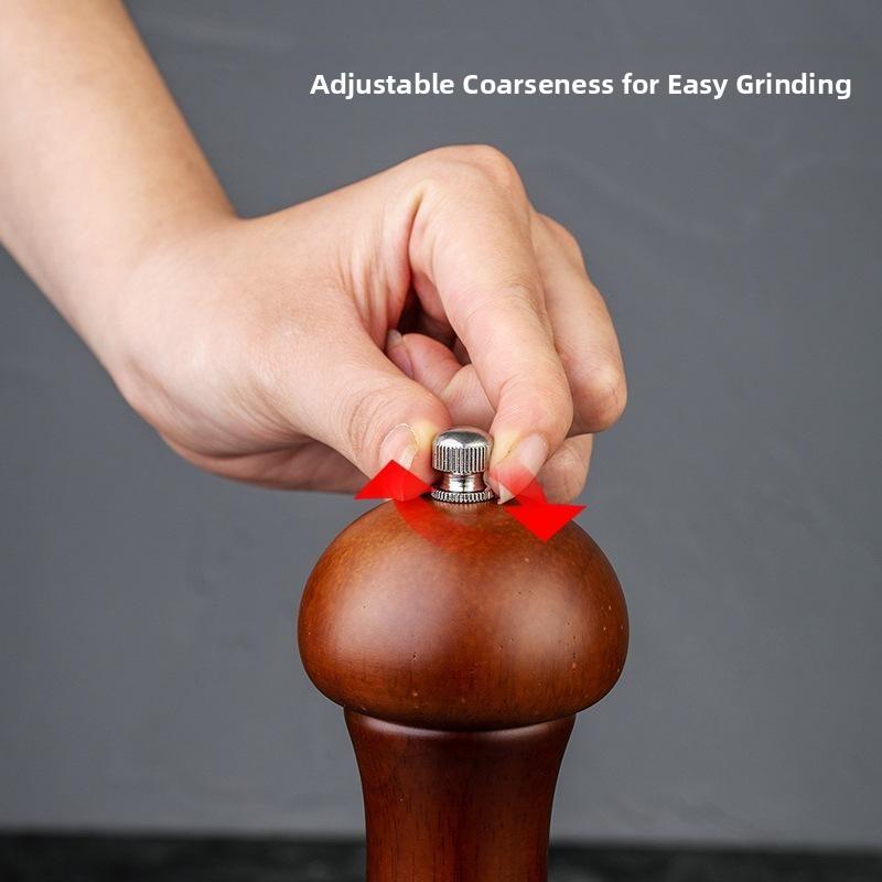 5/8 Inch Salt and Pepper Grinder Wooden Spice Pepper Mill with Adjustable Ceramic Grinder Salt Spice Shaker Kitchen Cooking Tool