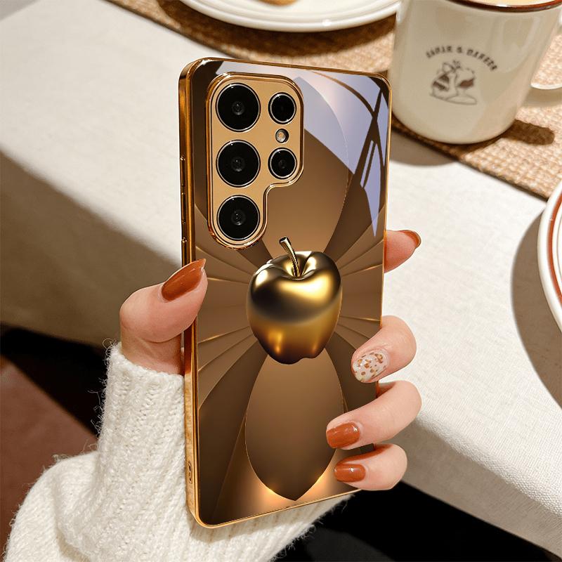 Premium Metallic Electroplated Golden Phone Case For Samsung Note 10 20 A06 A07 A12 A13 A14 A15 A16 A17 A22 A23 A25 Glass Cover