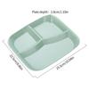 New Square Divided Dinner Plate Food Fat Reducing Plates Fruit Salad Serving Tray Kitchen Tableware Plastic Dinner Dishes Plates