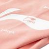 Li Ning Training Series Color Block Logo Print Loose Fit Pullover Long Sleeve Sweatshirt Unisex Sweatshirt Orange Pink AWDRD38-8