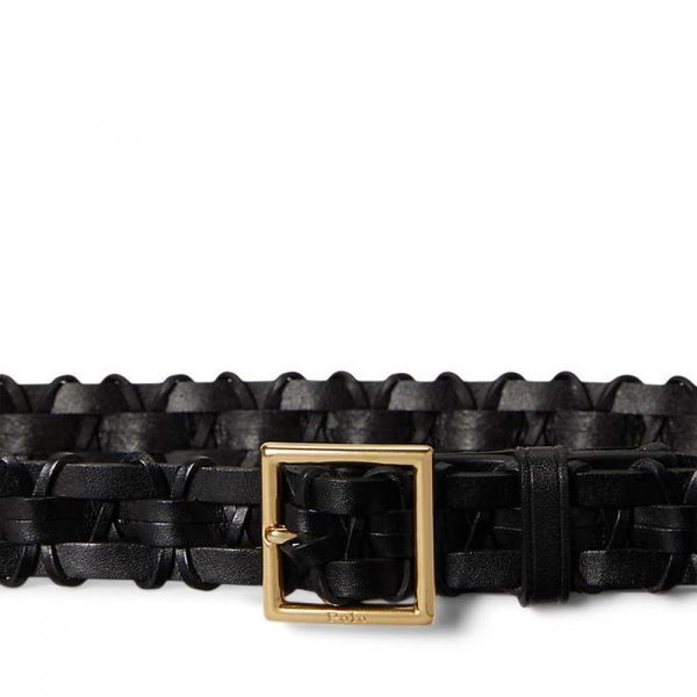 Polo Ralph Lauren Women S Leather baSket Weave Belt Wapoblt09m20148001