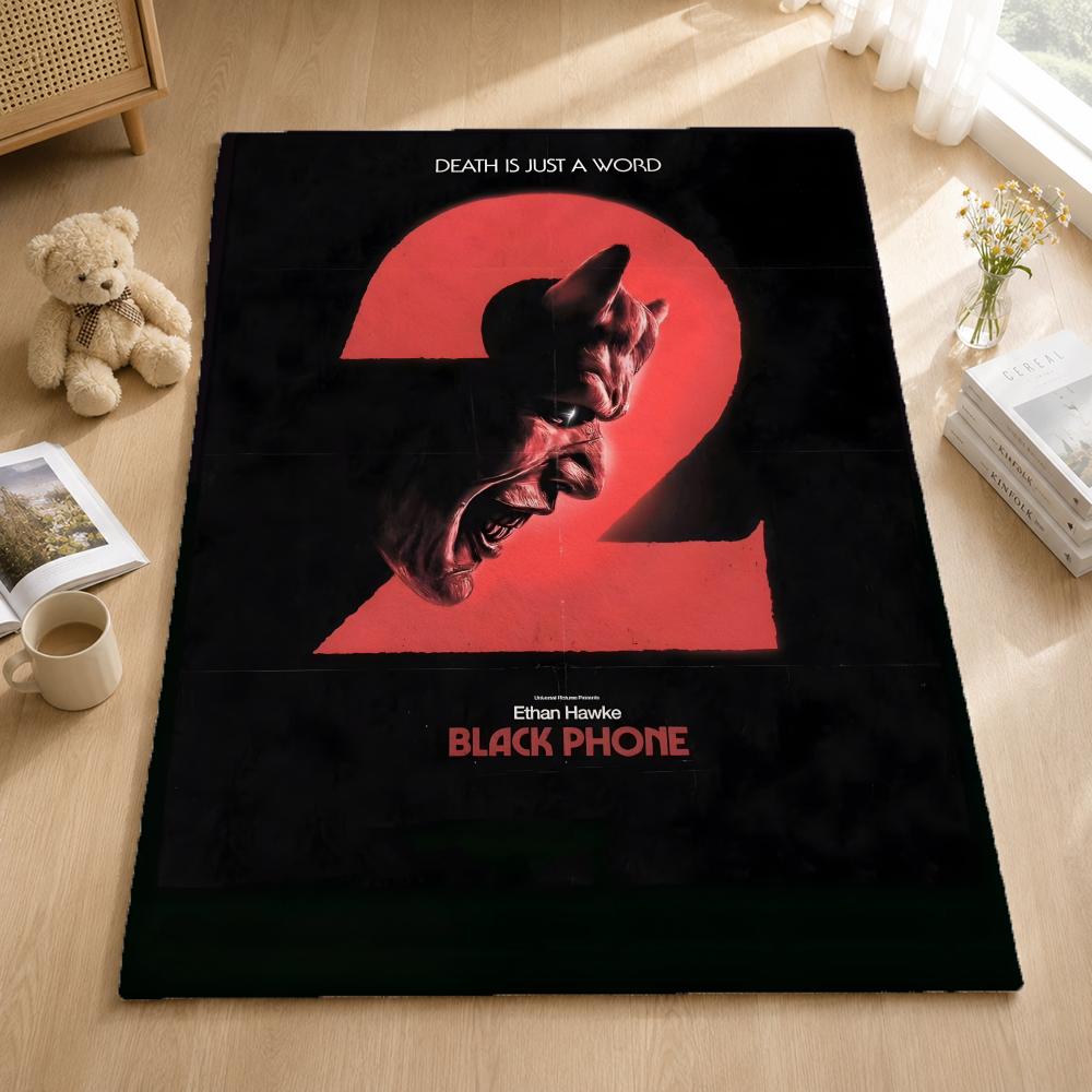 Movie T-The Black Phone Throw Blankets Soft Warm Flannel Blanket Bedding for Bed Living room Home Sofa