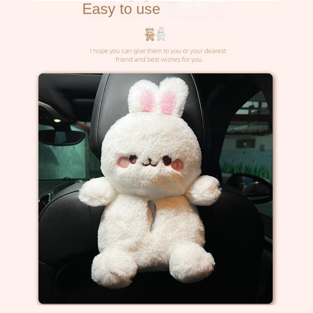 Cartoon Animals Cartoon Plush Car Tissue Box Plush Cartoon Car Hanging Paper Box  Seat Back