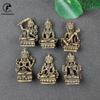 Antique Brass Buddha Nepal Statue Home Decorations Craft Accessories for Living Room Copper Tibetan Buddhism Figurines Ornament