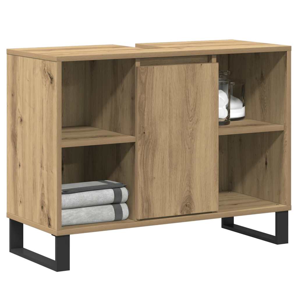 Bathroom Cabinet Artisan Oak 80 x 33 x 60 cm Particleboard